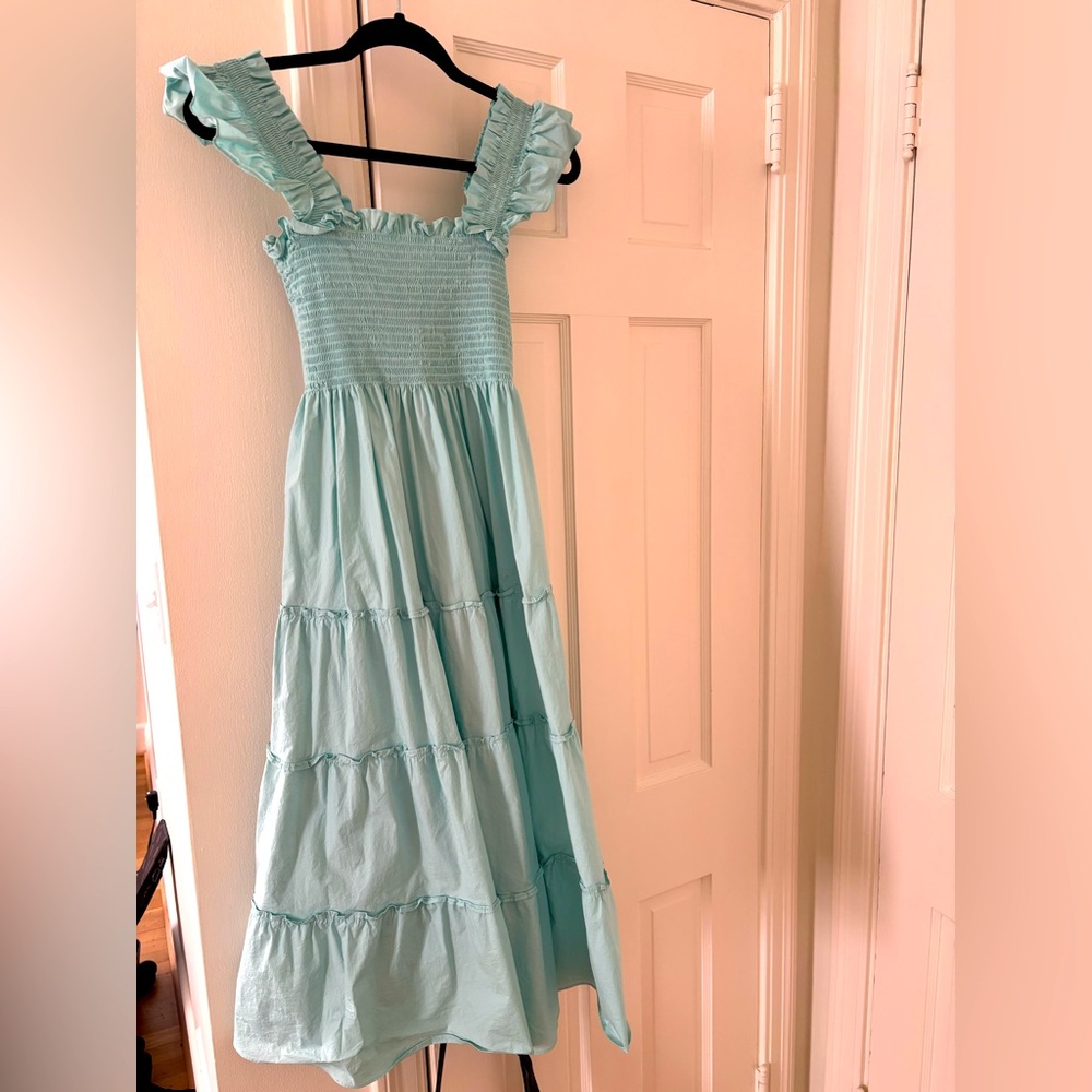 Hillhouse Home Nap dress in turquoise light blue size XS. EUC.